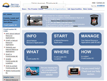 Tablet Screenshot of frontcounterbc.ca